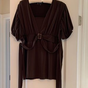 Anne Klein Elegant Brown Women's Top